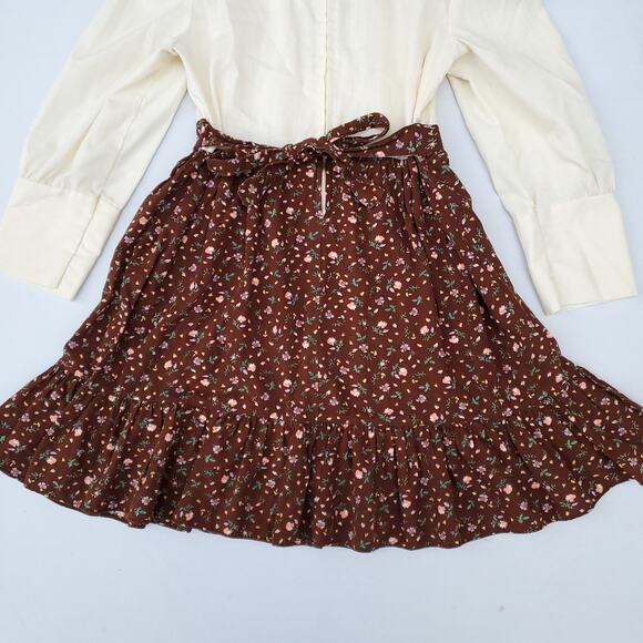 VTG Peasant Prairie Polly Finders Hand smocked Dress 1960s Bishop Sleeve Sz 8 - Picture 11 of 16